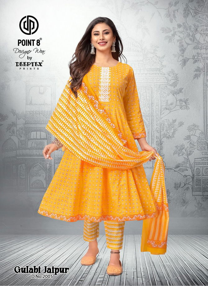 Gulabi Jaipur Vol 2 By Deeptex Anarkali Kurti With Bottom Dupatta Orders In India